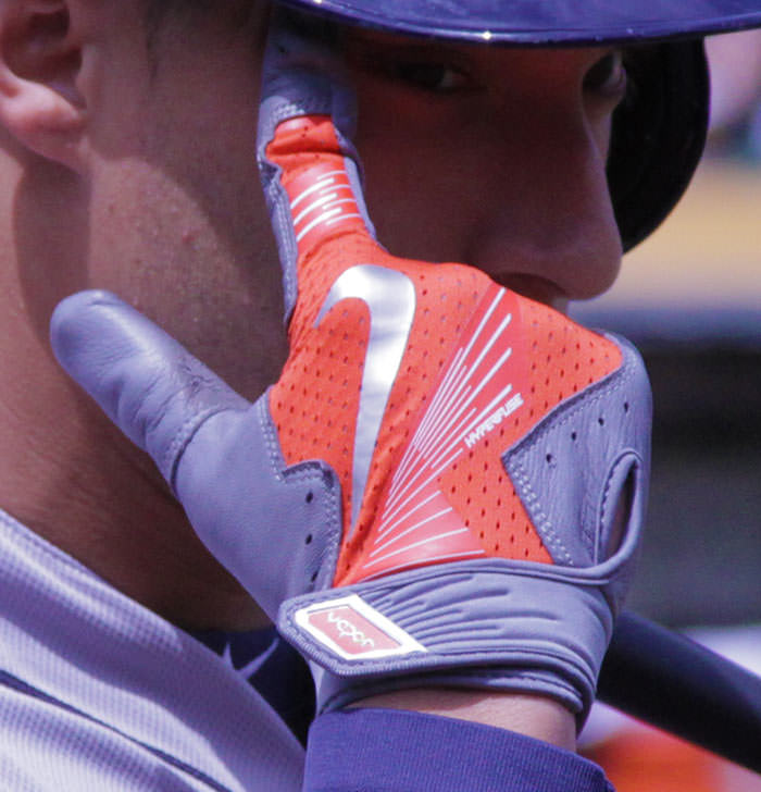 all red nike batting gloves