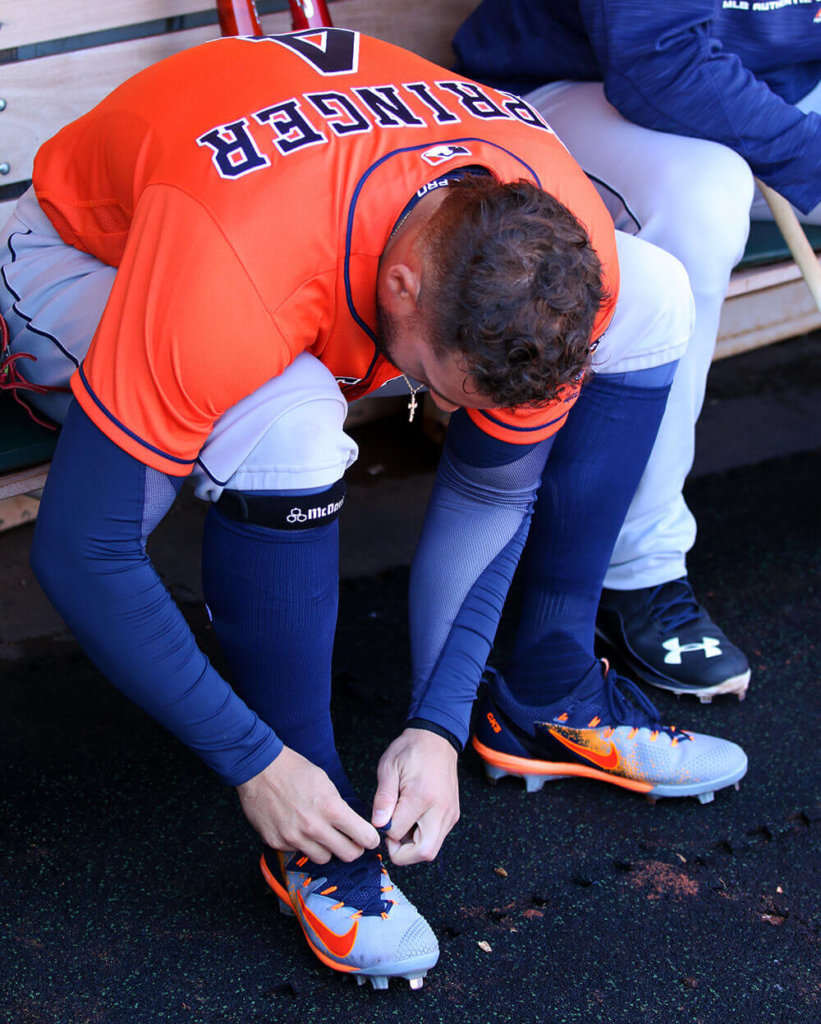 George Springer Nike Ultrafly Cleats 2