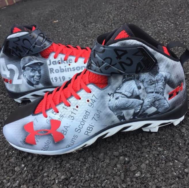 Bryce Harper Jackie Robinson Day 2017 Cleats