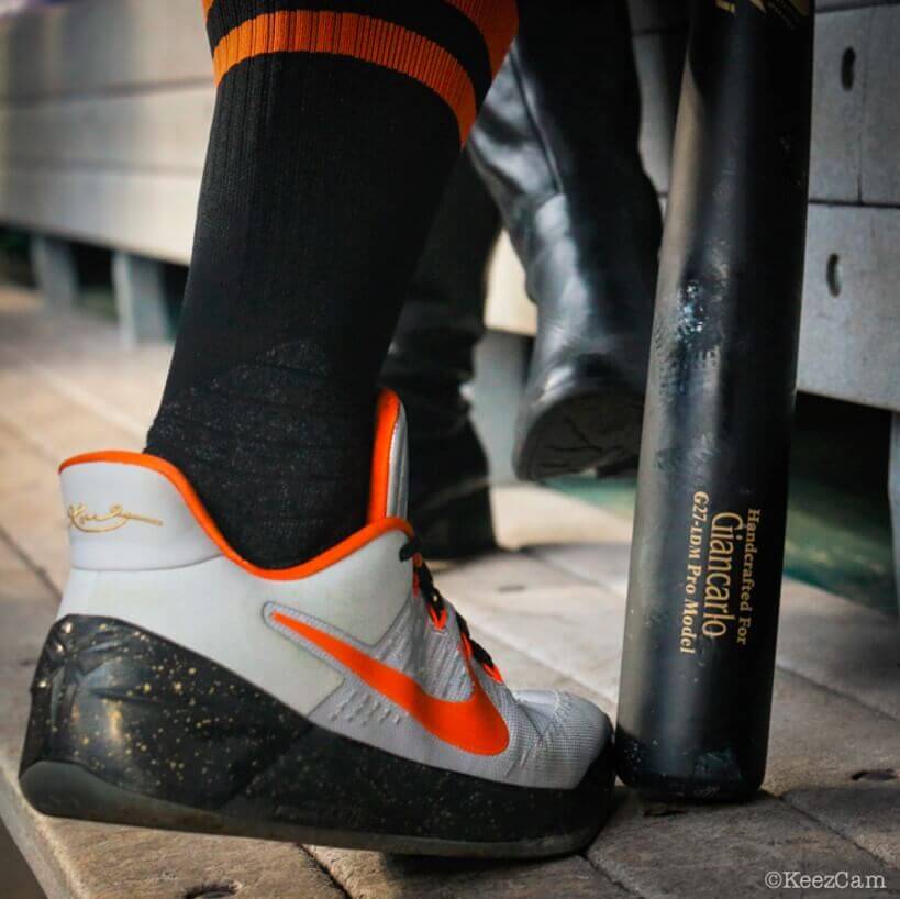 What Pros Wear: Giancarlo Stanton's Nike Kobe AD Shoes - What Pros Wear