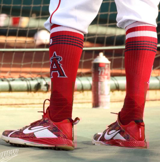 NIKE - NIKE Huarache Elite Mサイズ グレー オレンジ バッテ What Pros Wear: Ian Kinsler's Nike Huarache Elite Batting