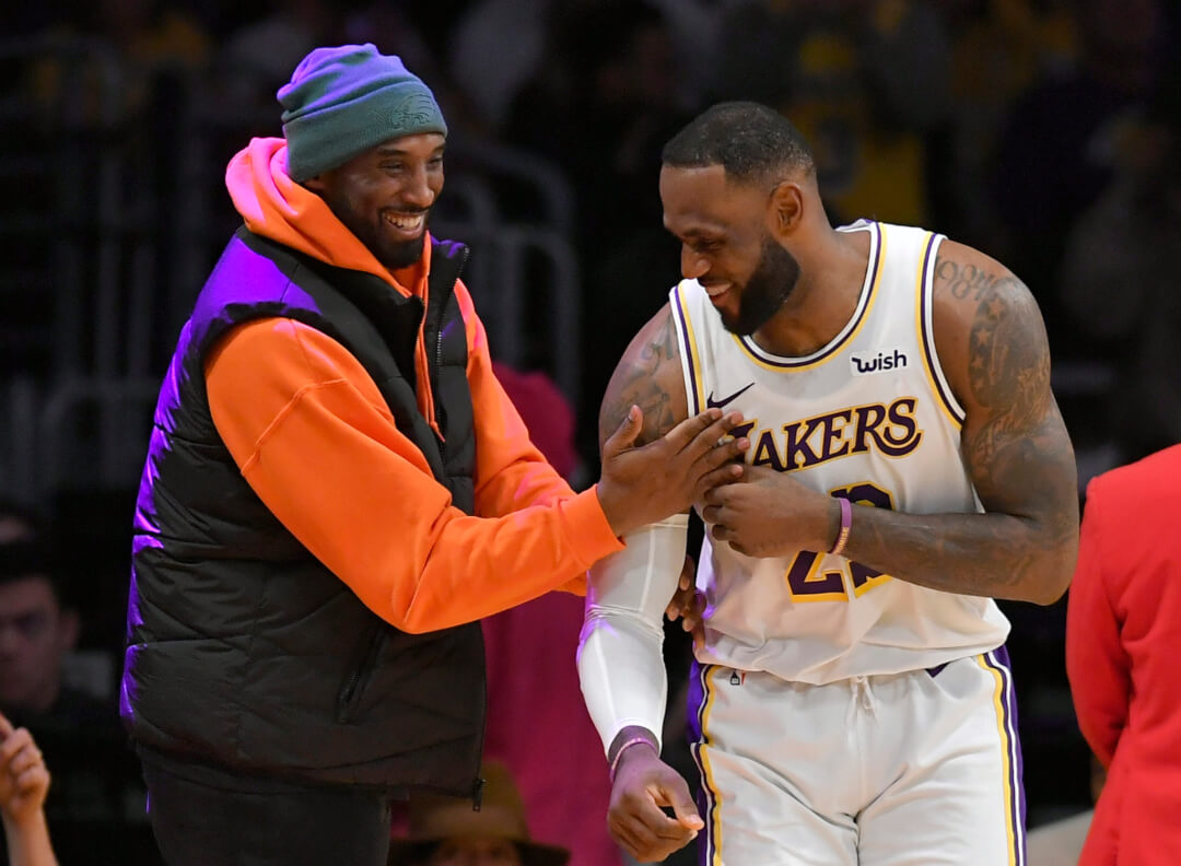 Kobe Bryant in the Nike LeBron 17 Shoes 