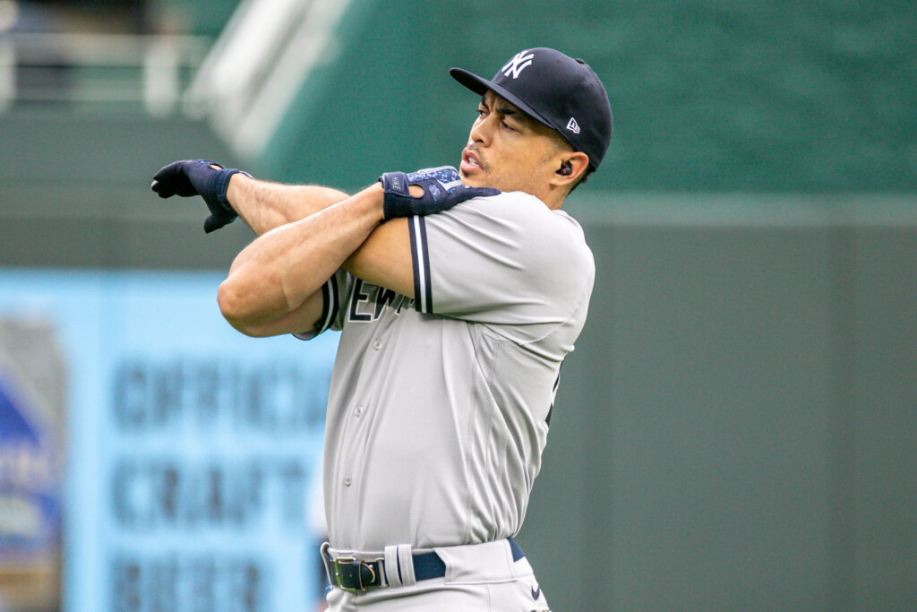 What Pros Wear Giancarlo Stanton s Beats Fit Pro Earbuds What Pros Wear