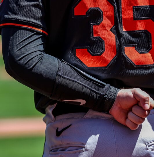 Gants de battage Franklin 2e-SKINZ (Jose Abreu, Ronald Acuna) - Blanc