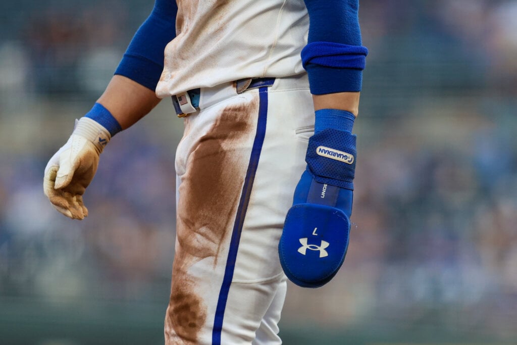 What Pros Wear: Bobby Witt Jr.'s Guardian x Under Armour Sliding